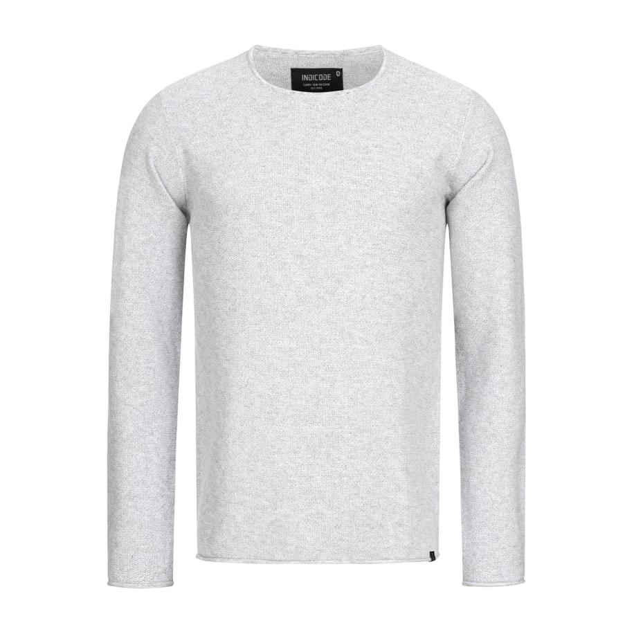 INDICODE JEANS INDICODE JEANS Trui Loakim wit gemêleerd -