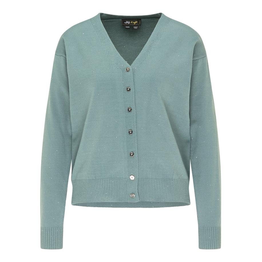 MyMo At Night myMo at night Gebreid vest mintgroen -