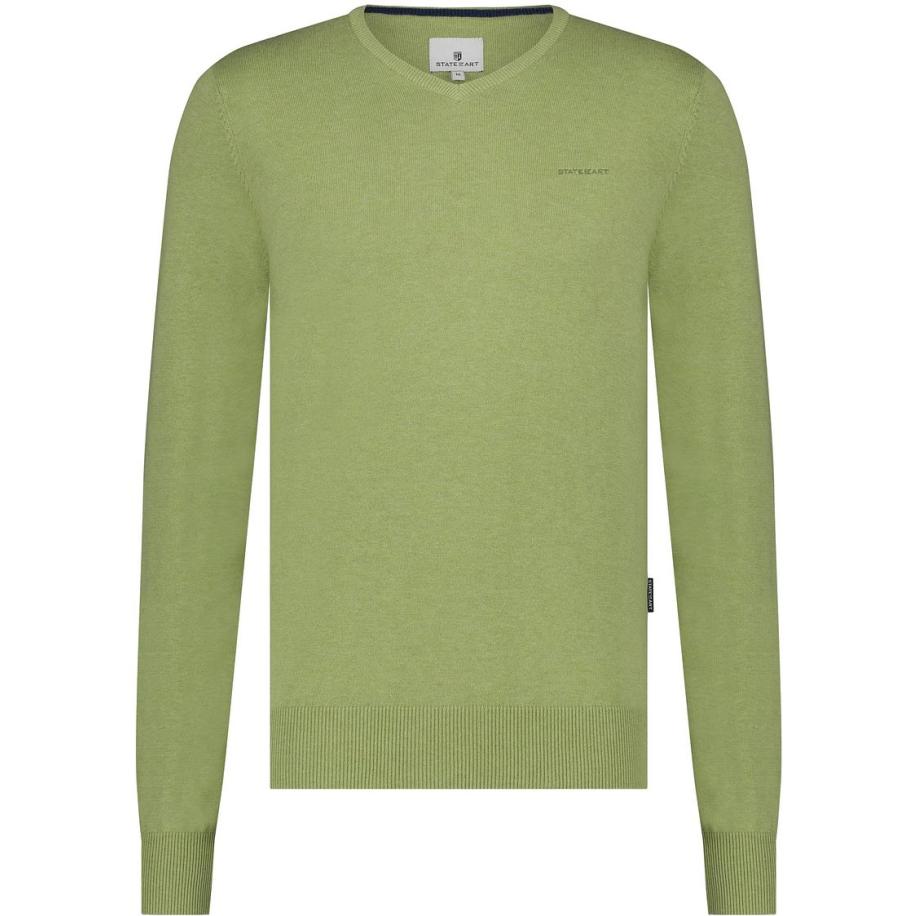 State Of Art Trui V-Hals Groen Groen