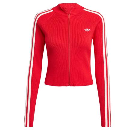 Adidas ADIDAS ORIGINALS Gebreid vest Adicolor rood / wit