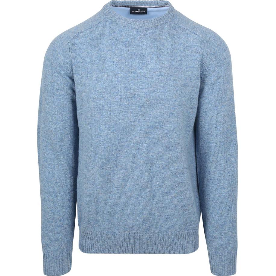 Steppin' Out Trui Lamswol Blauw Blauw