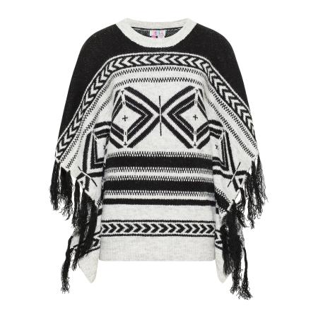 IZIA IZIA Cape zwart / wit gemêleerd