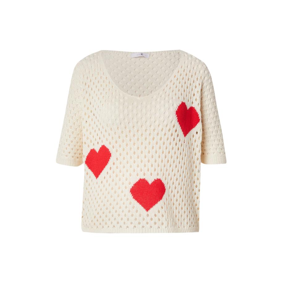 Hailys Hailys Trui Ke44ra beige / rood -