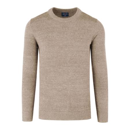 Marvelis Casual Trui ronde hals lichtbeige, Effen