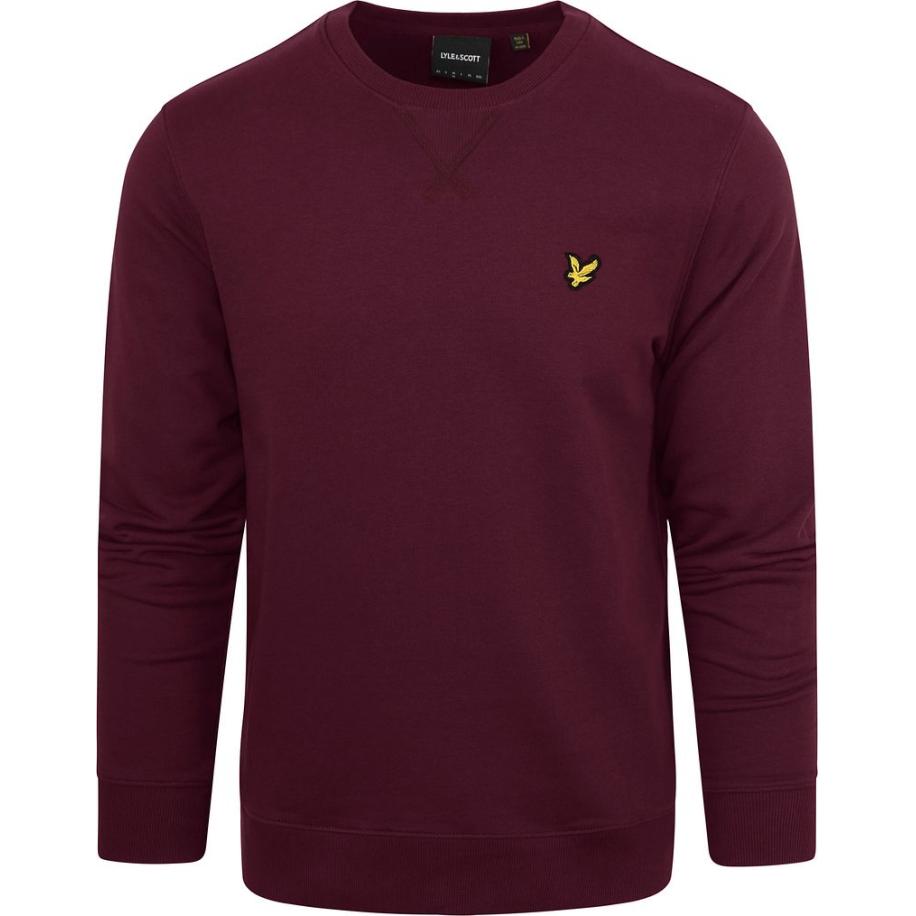 Lyle & Scott Trui Bordeaux Rood