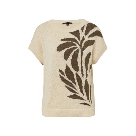 Comma COMMA Trui beige / groen