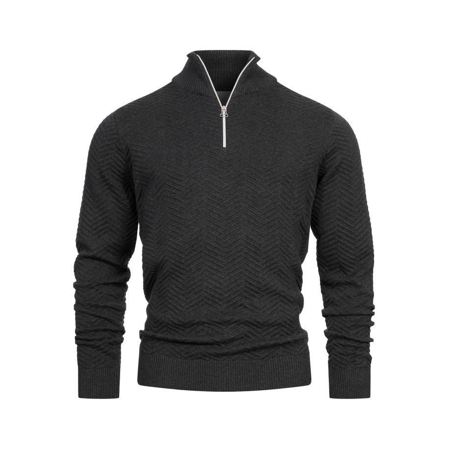 Kronstadt Kronstadt Trui Carlo donkergrijs -