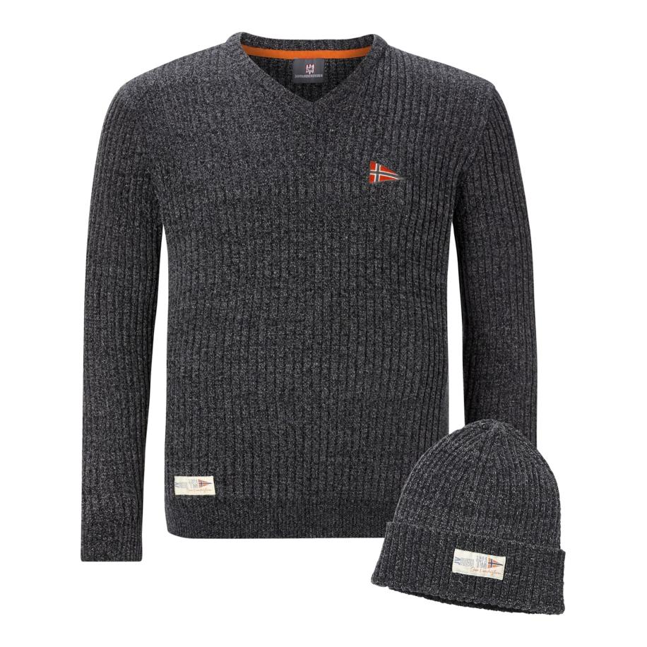 jan vanderstorm Jan Vanderstorm Trui Ronai antraciet -