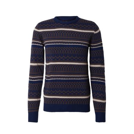 Blend BLEND Trui navy / olijfgroen / wolwit