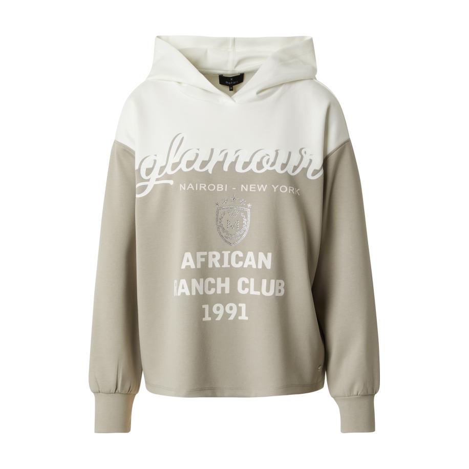 Monari monari Sweatshirt greige / zilver / wit -