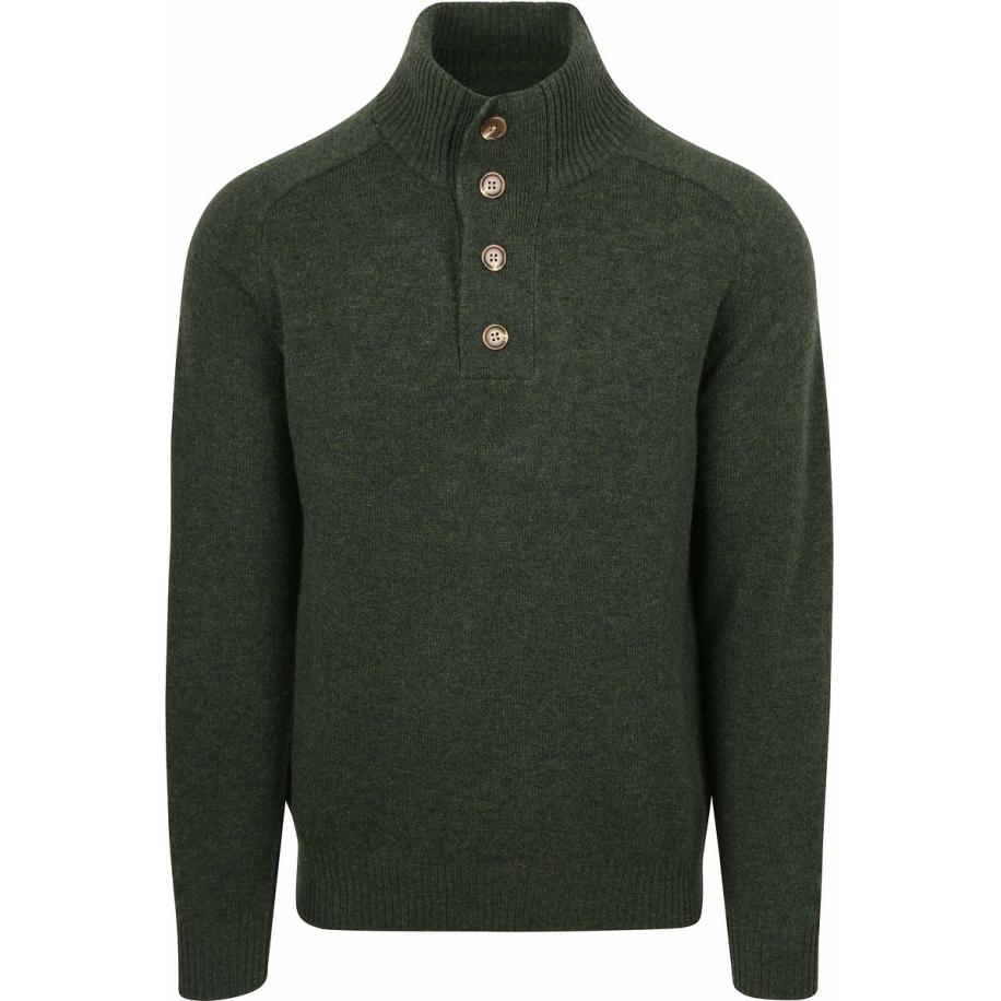 Steppin' Out Mocker Trui Lamswol Groen Groen