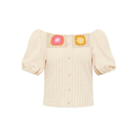 DreiMaster DREIMASTER Gebreid vest lichtbeige / geel / oranje / pink