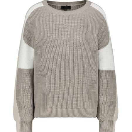 Monari monari Trui ecru / donkerbeige / eierschaal