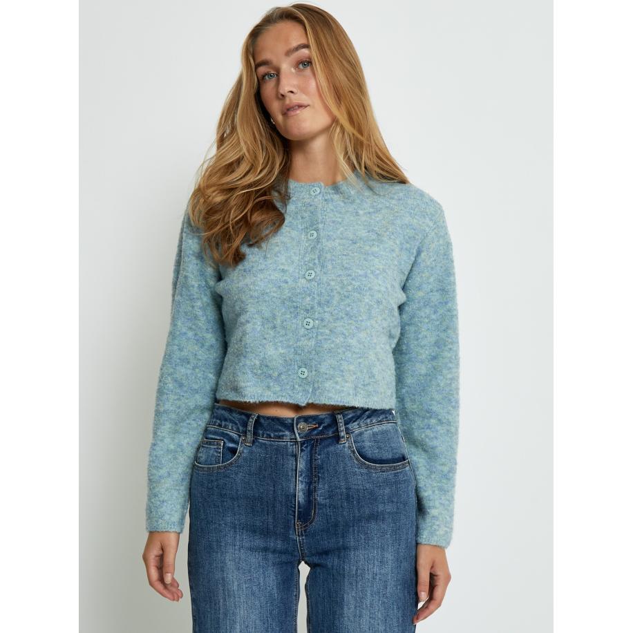 Desires DESIRES Gebreid vest Kaylee turquoise / groen -