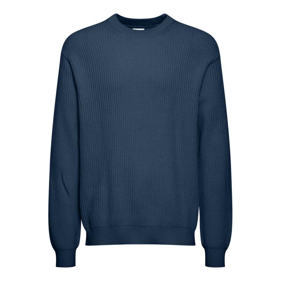 Solid !Solid Trui Gia donkerblauw -