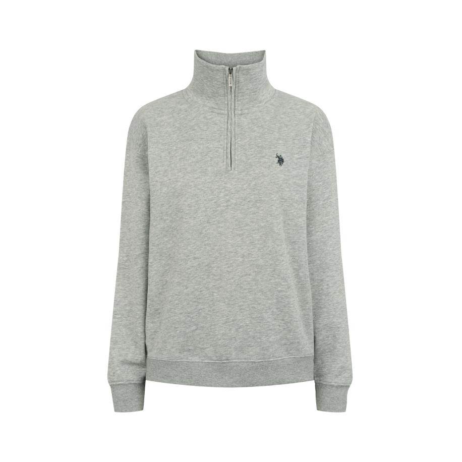 U.S. Polo Assn. U.S. POLO ASSN. Trui Katie grijs gemêleerd / zwart -