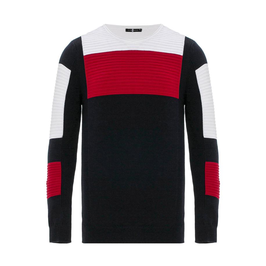 Cipo & Baxx CIPO & BAXX Trui donkerblauw / rood / wit -