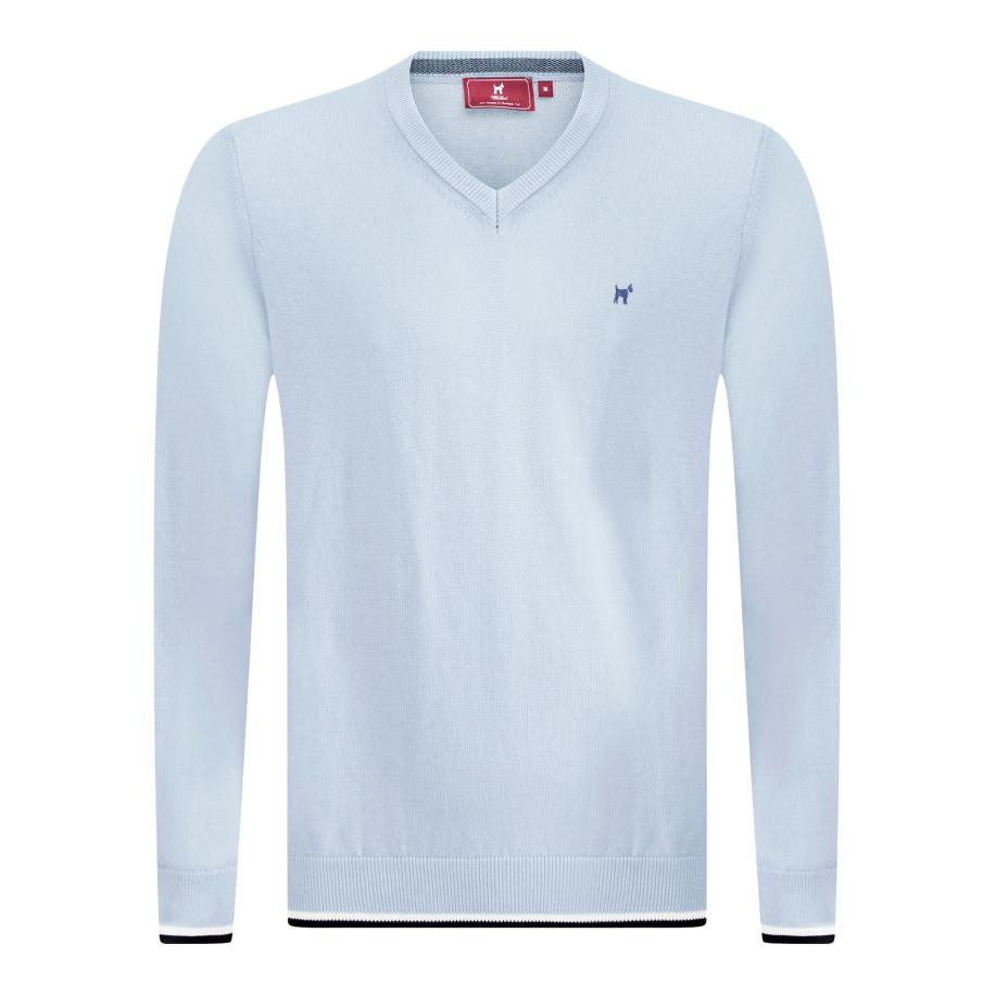 Williot Williot Trui blauw / zwart / wit -