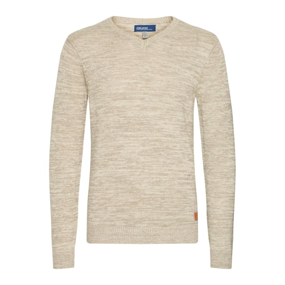 BLEND Trui Dansel beige gemêleerd Bruin