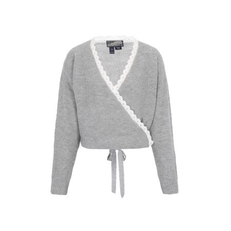 DreiMaster DreiMaster Vintage Gebreid vest grijs / wit