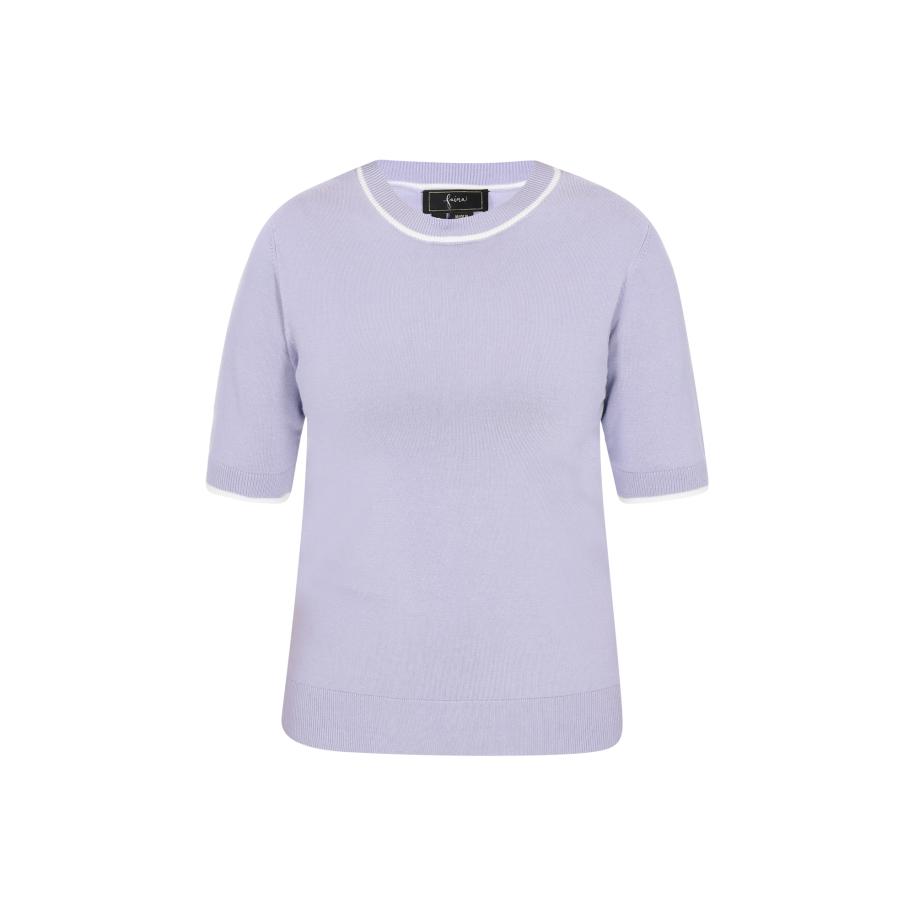 Faina faina Trui smoky blue / wit -