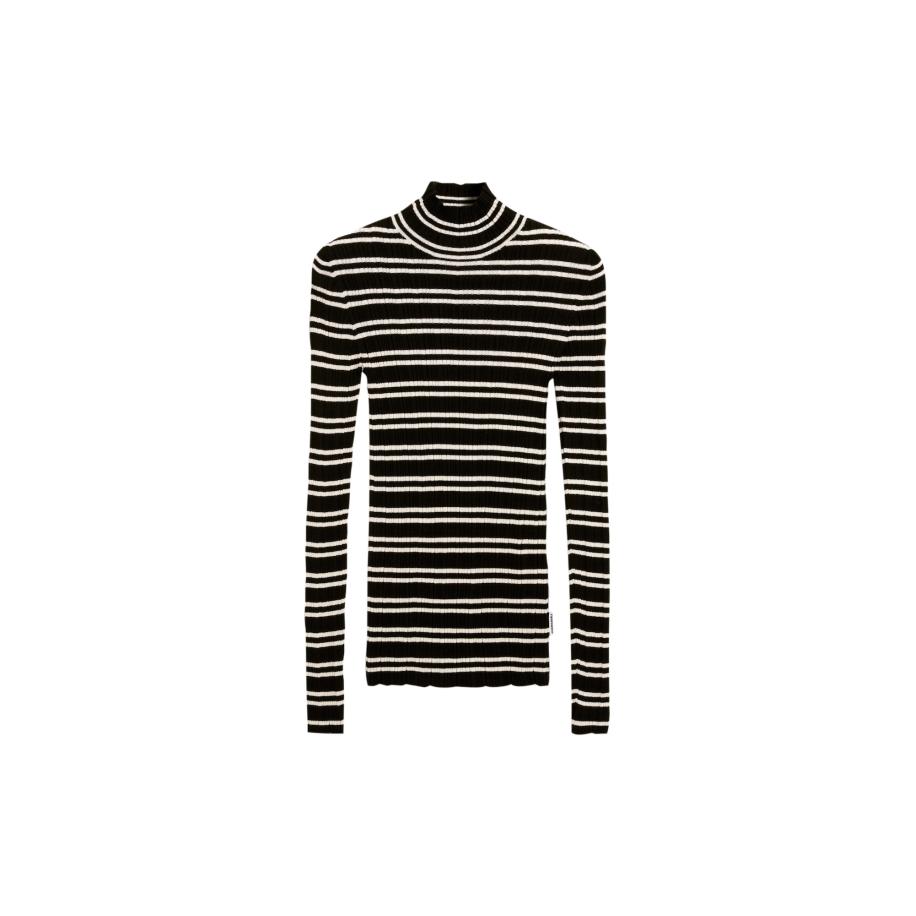 Armedangels ARMEDANGELS Trui Alaania zwart / wit -