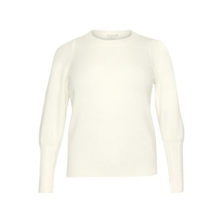 KAFFE CURVE Trui KC Amalia natuurwit
