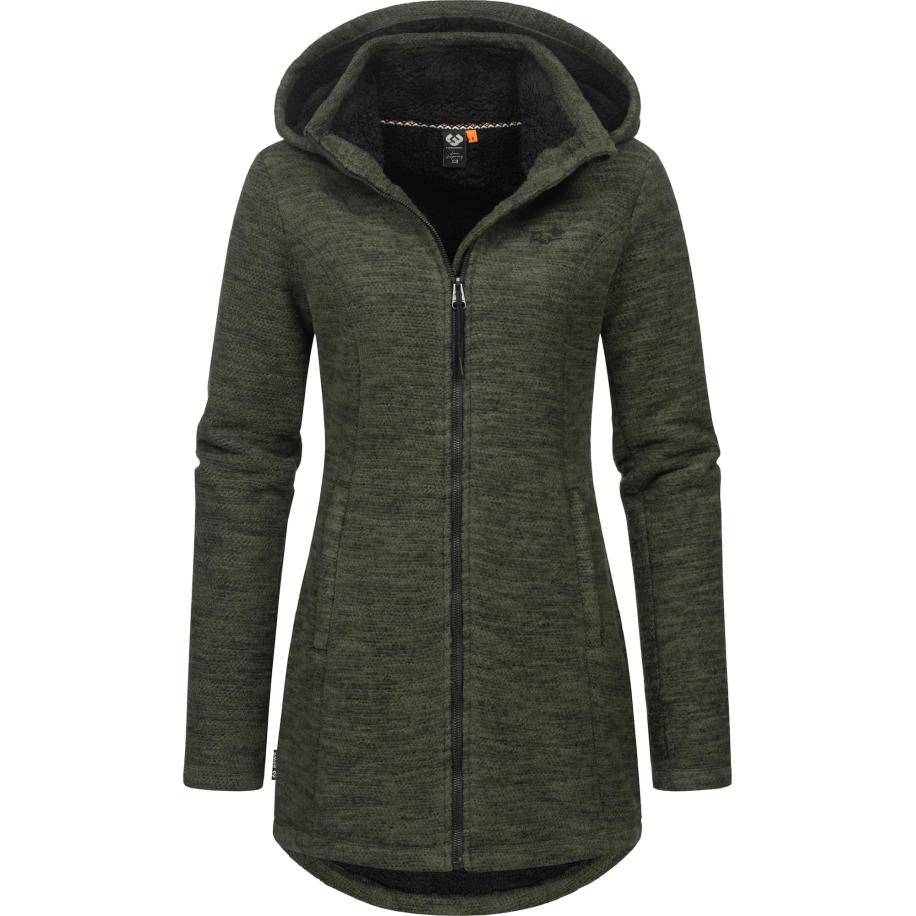 Ragwear Ragwear Gebreid vest Leysha donkergroen -