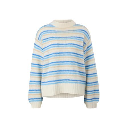 comma casual identity comma casual identity Trui beige / blauw / lichtblauw / wit