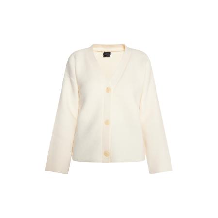 DreiMaster DreiMaster Klassik Gebreid vest Casnagie wolwit