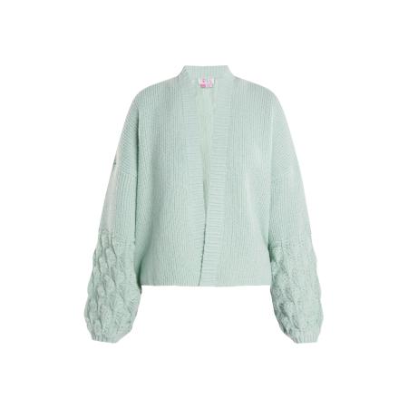 IZIA IZIA Gebreid vest mintgroen