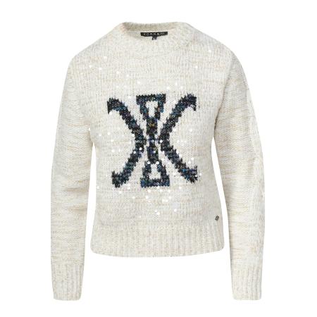 KOROSHI KOROSHI Trui beige / zwart