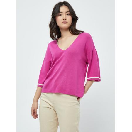 Peppercorn Trui Tana magenta / wit