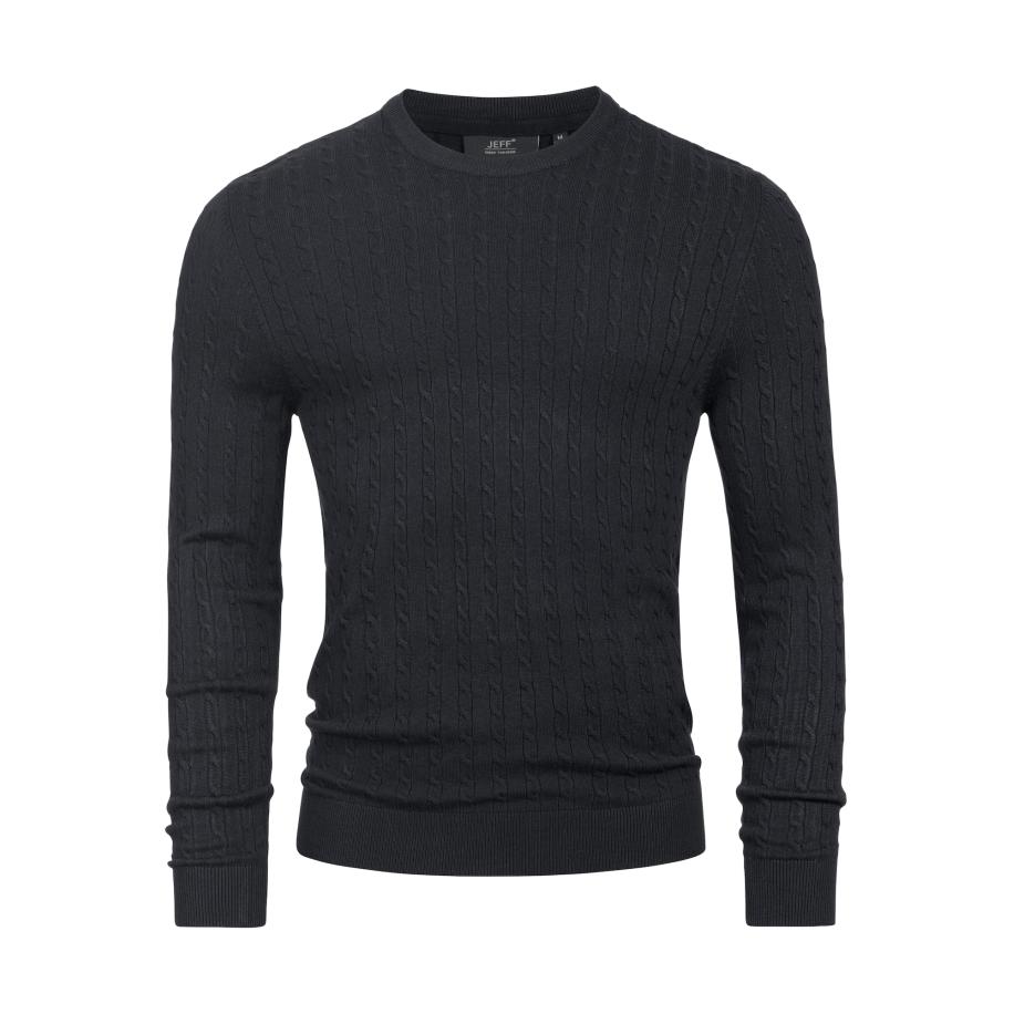 JEFF Trui Camden zwart Zwart