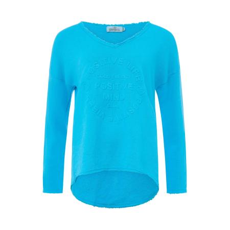 zwillingsherz Zwillingsherz Sweatshirt Positive Mind hemelsblauw