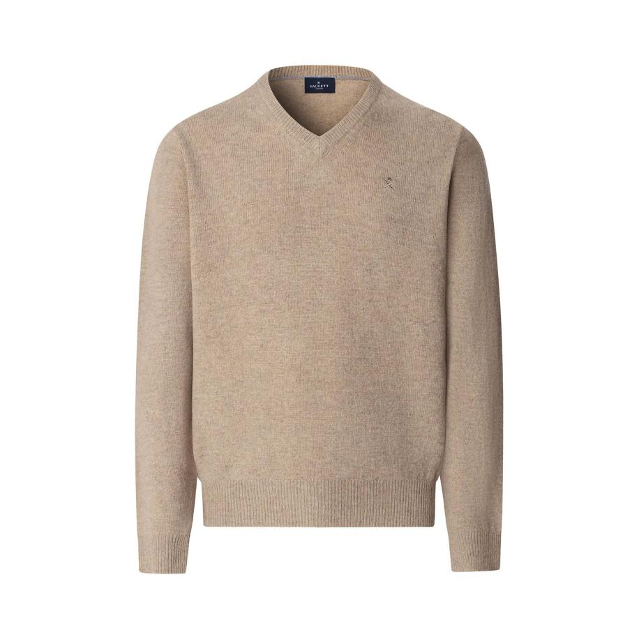 Hackett London Trui donkerbeige Bruin