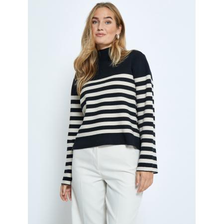 Minus minus Trui Lupi zwart / wit