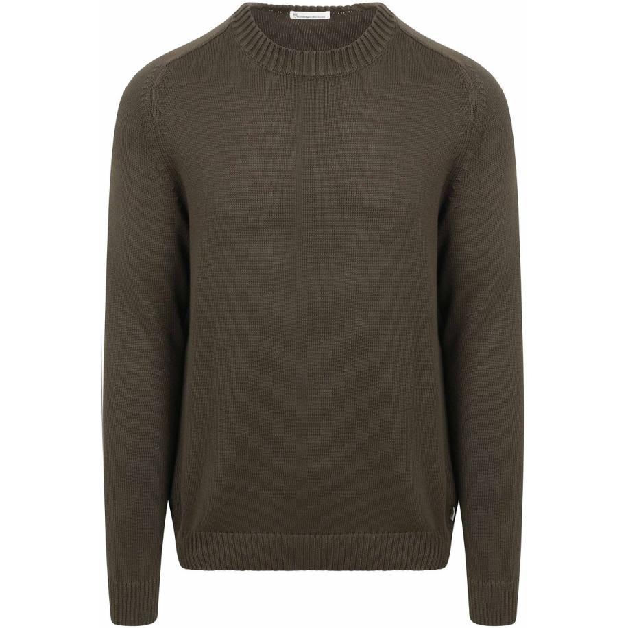 KnowledgeCotton Apparel Pullover Olive Groen