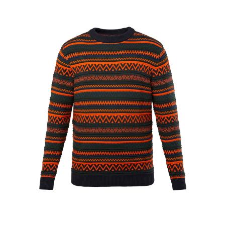 STHUGE STHUGE Trui blauw / kaki / rood