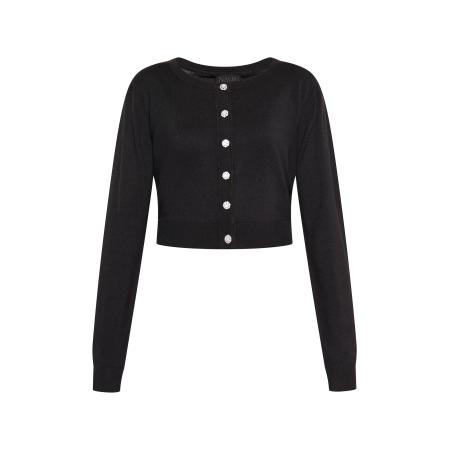 NAEMI NAEMI Gebreid vest zwart