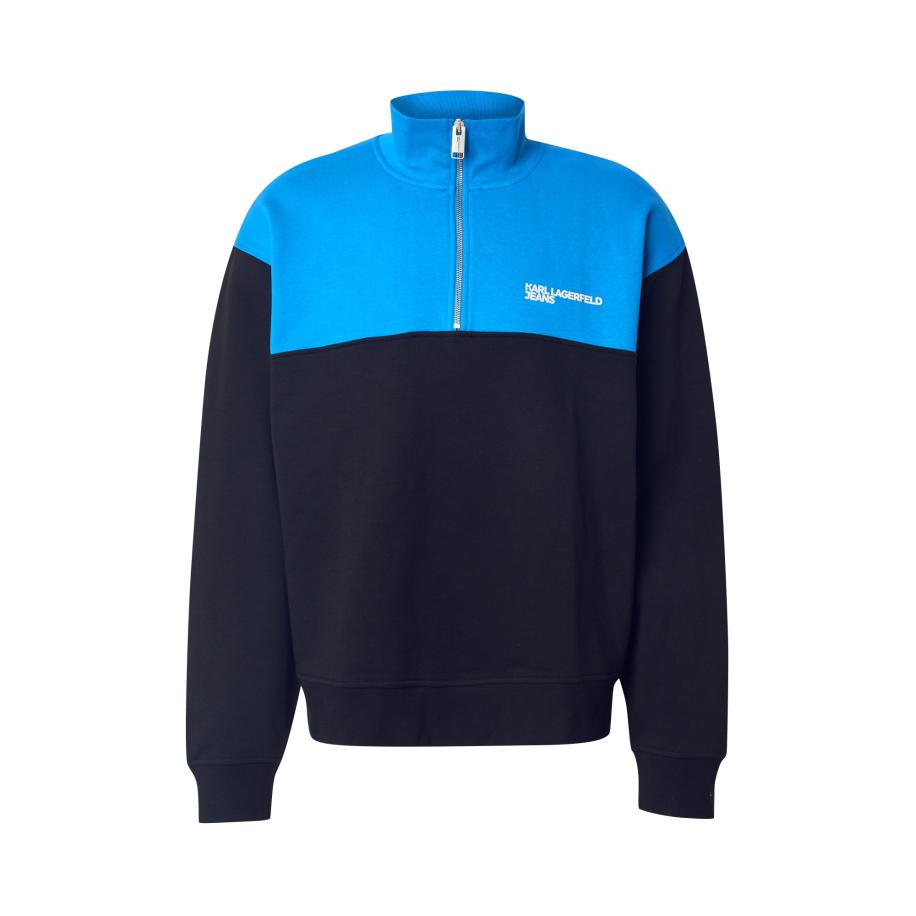 KARL LAGERFELD JEANS Sweatshirt blauw / zwart / wit Zwart