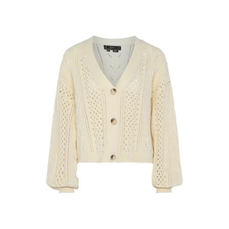 Faina faina Gebreid vest beige