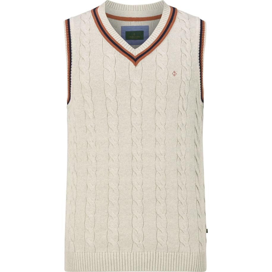 Charles Colby Spencer blauw, Cable knit Blauw