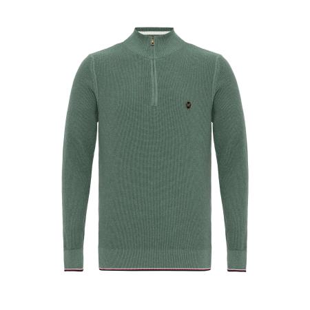 Williot Williot Trui groen / zwart / wit