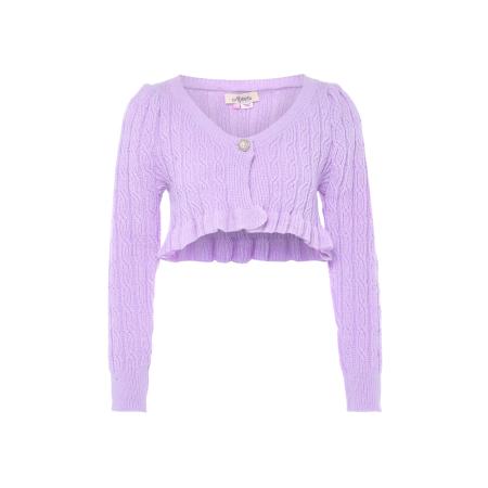 aleva aleva Gebreid vest lichtlila