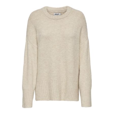 Only ONLY Trui ONLMaggie beige gemêleerd