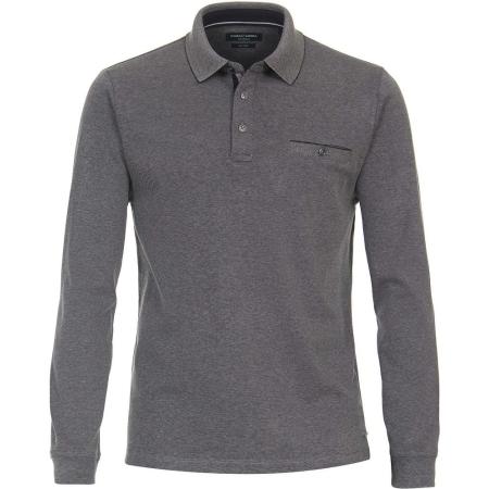 Casa Moda Polo Long Sleeves Grijs