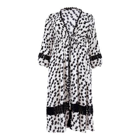 Yoek YOEK Gebreid vest zwart / wit