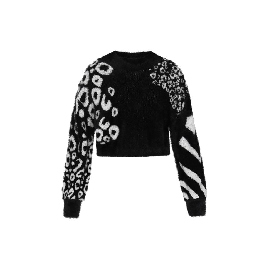 MYMO myMo ROCKS Trui zwart / wit -