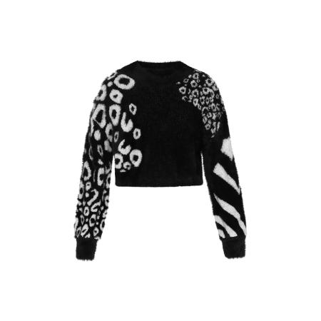 MYMO myMo ROCKS Trui zwart / wit